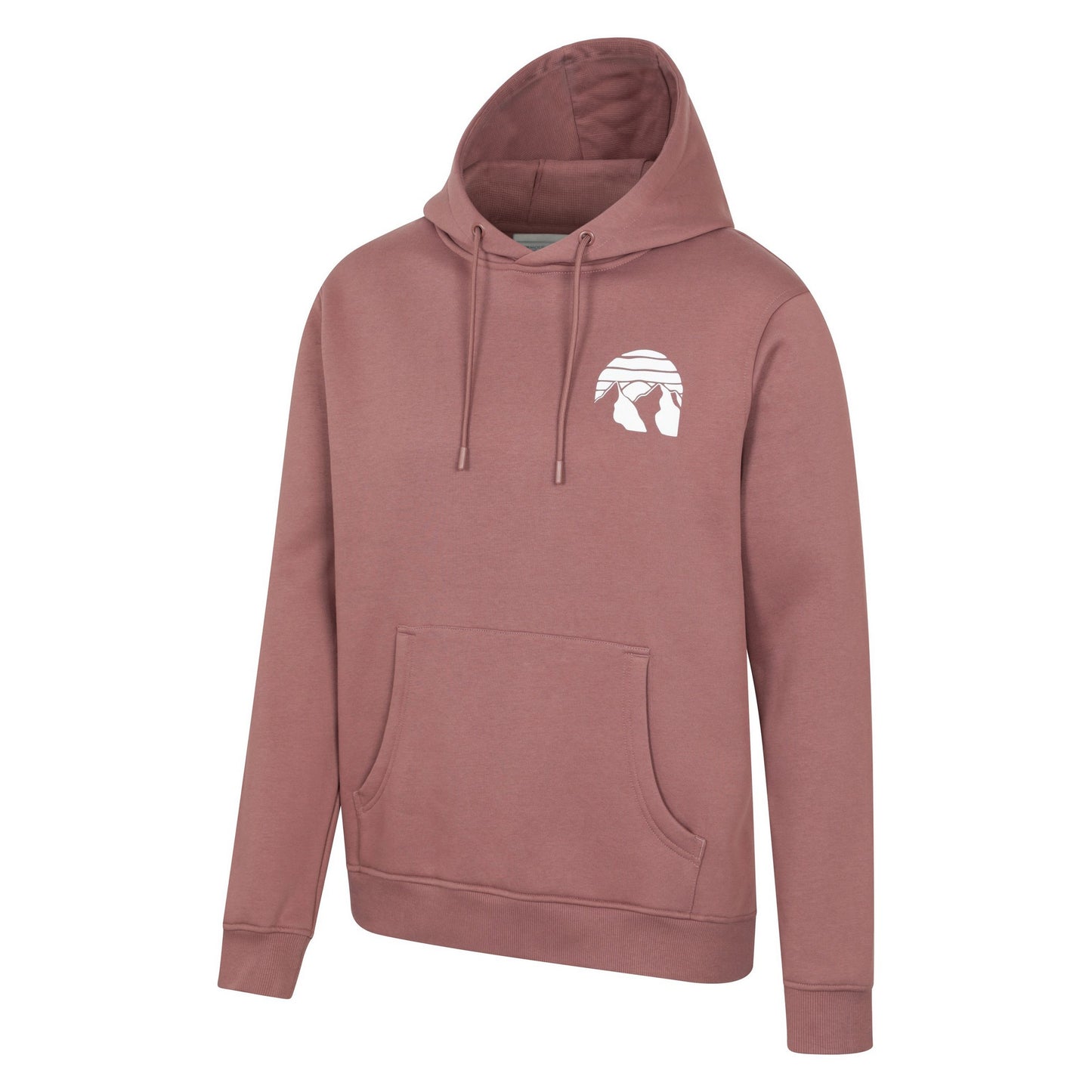 Light Brown - Side - Mountain Warehouse Mens Mountain Badge Hoodie