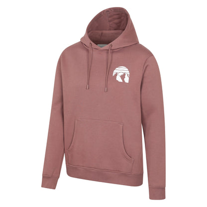 Light Brown - Side - Mountain Warehouse Mens Mountain Badge Hoodie