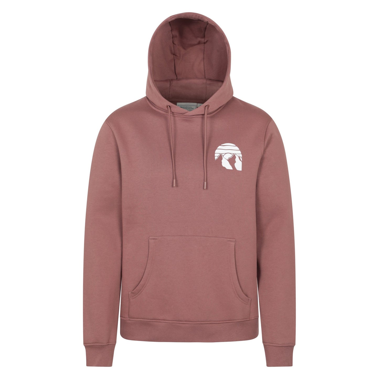 Light Brown - Front - Mountain Warehouse Mens Mountain Badge Hoodie
