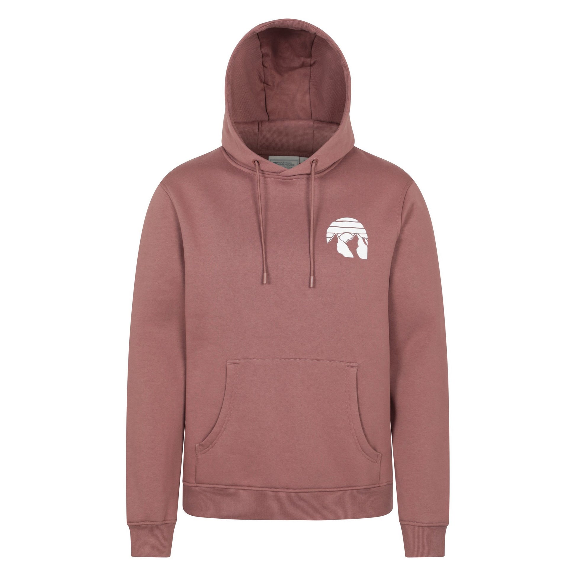 Light Brown - Front - Mountain Warehouse Mens Mountain Badge Hoodie