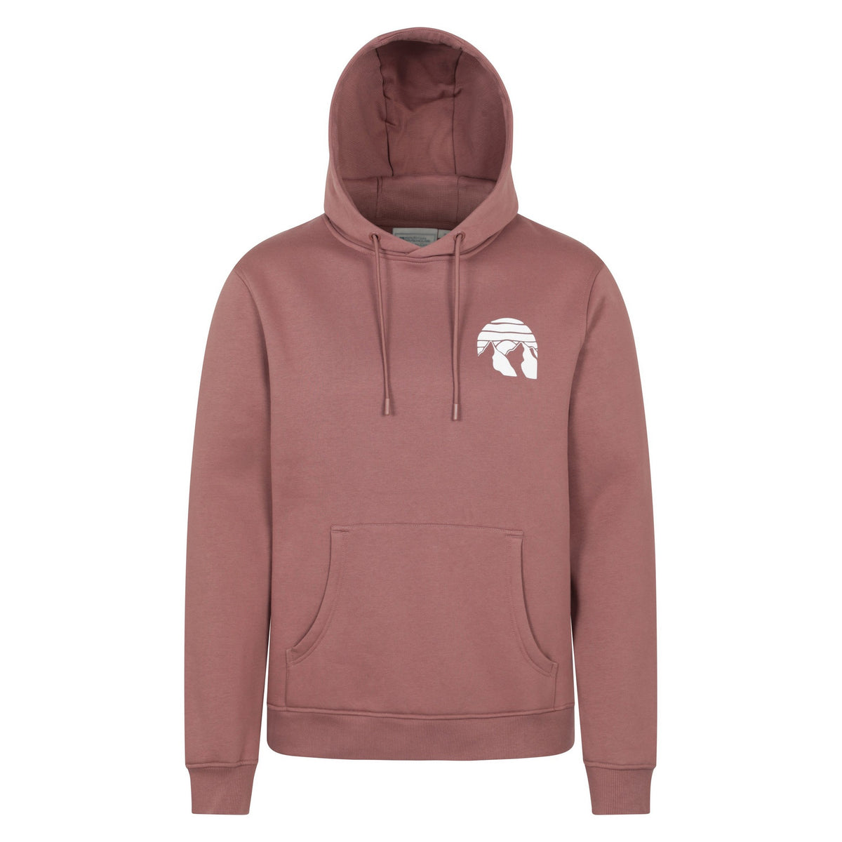 Light Brown - Front - Mountain Warehouse Mens Mountain Badge Hoodie