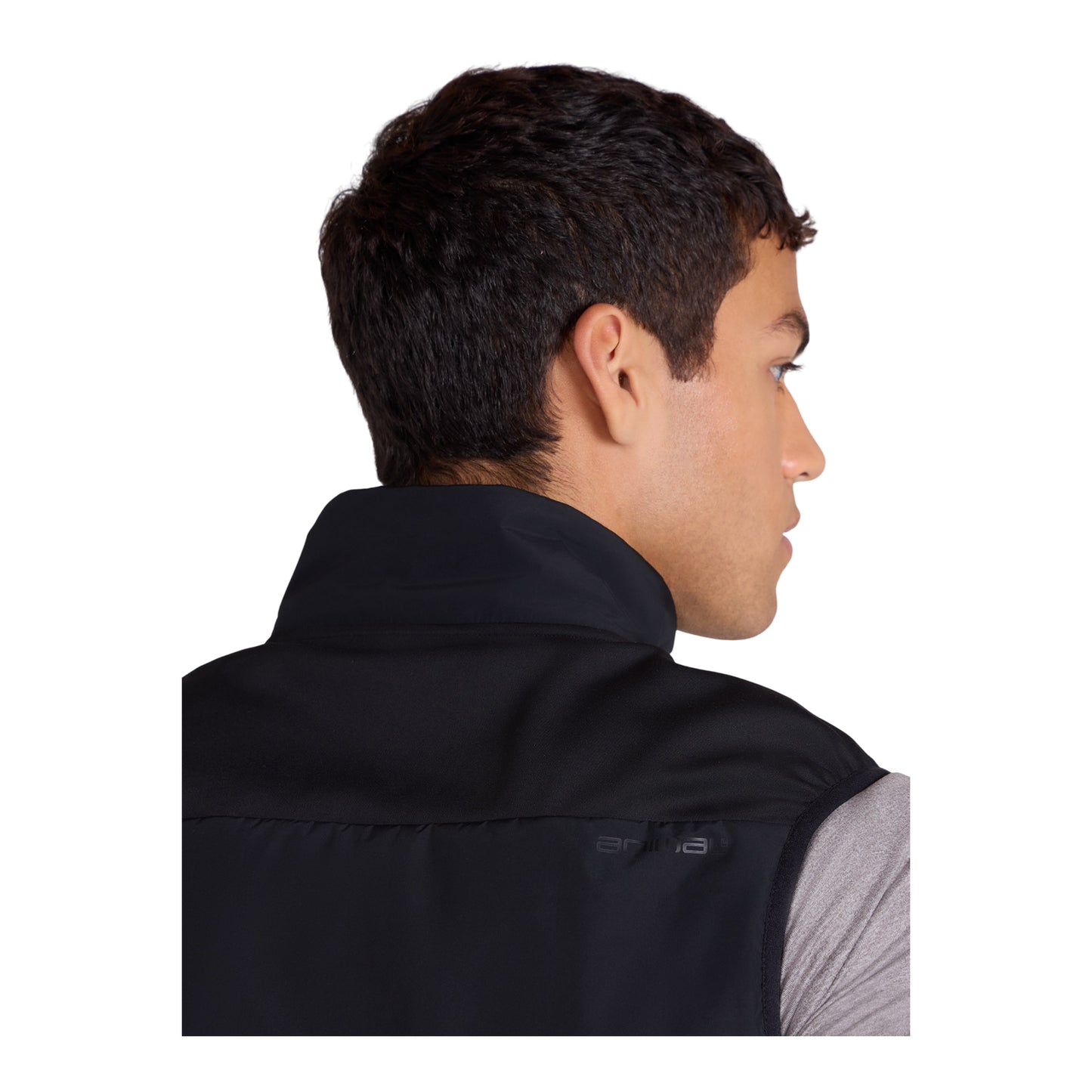 Black - Side - Animal Mens Archie Gilet