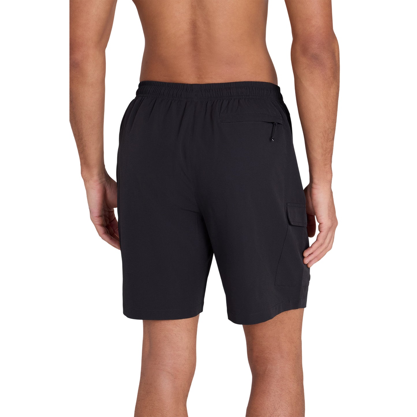 Black - Back - Animal Mens Reeva Hybrid Swim Shorts