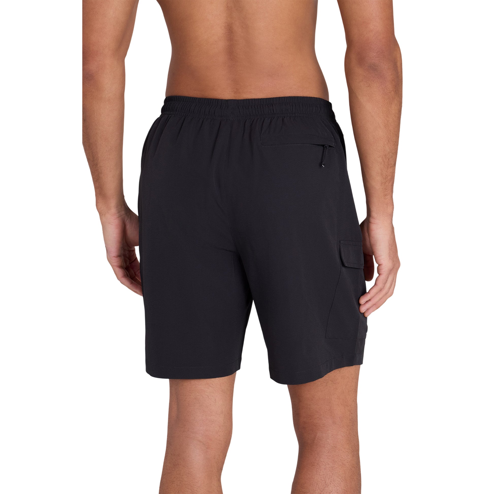 Black - Back - Animal Mens Reeva Hybrid Swim Shorts