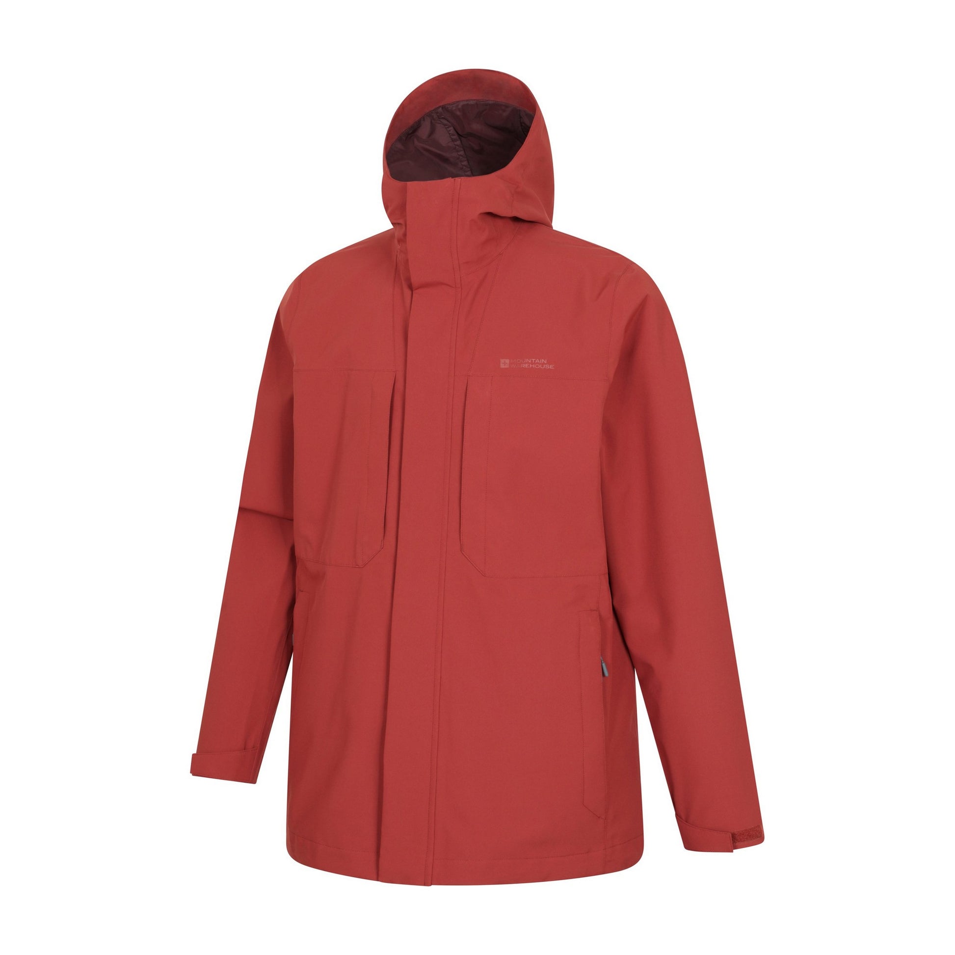 Rust - Side - Mountain Warehouse Mens Ridge Waterproof Jacket