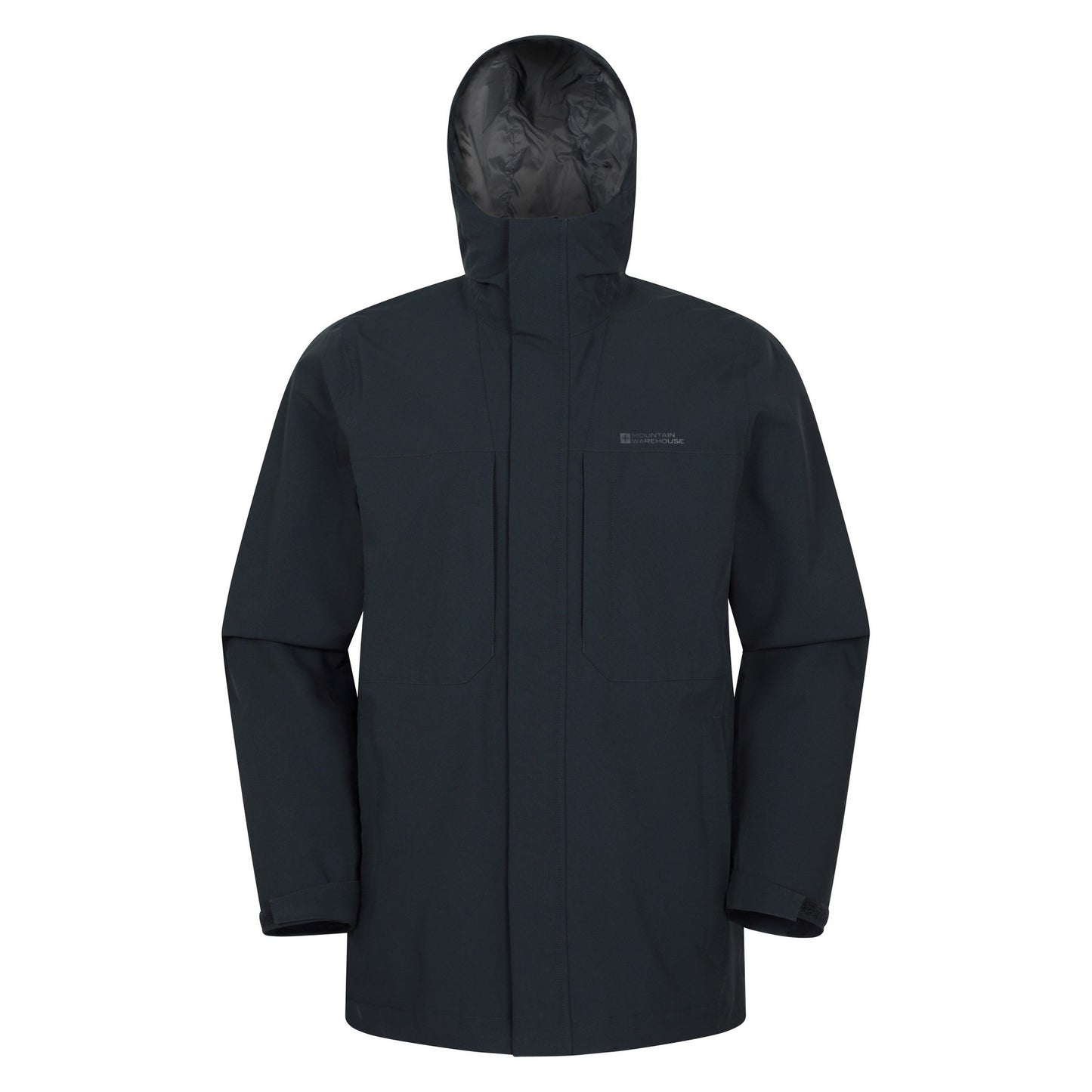 Navy - Front - Mountain Warehouse Mens Ridge Waterproof Jacket