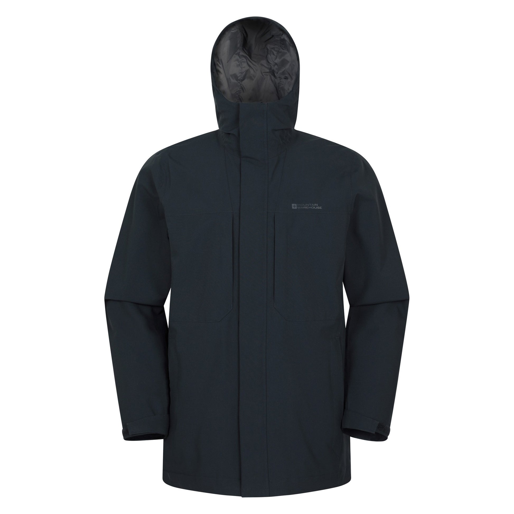 Navy - Front - Mountain Warehouse Mens Ridge Waterproof Jacket