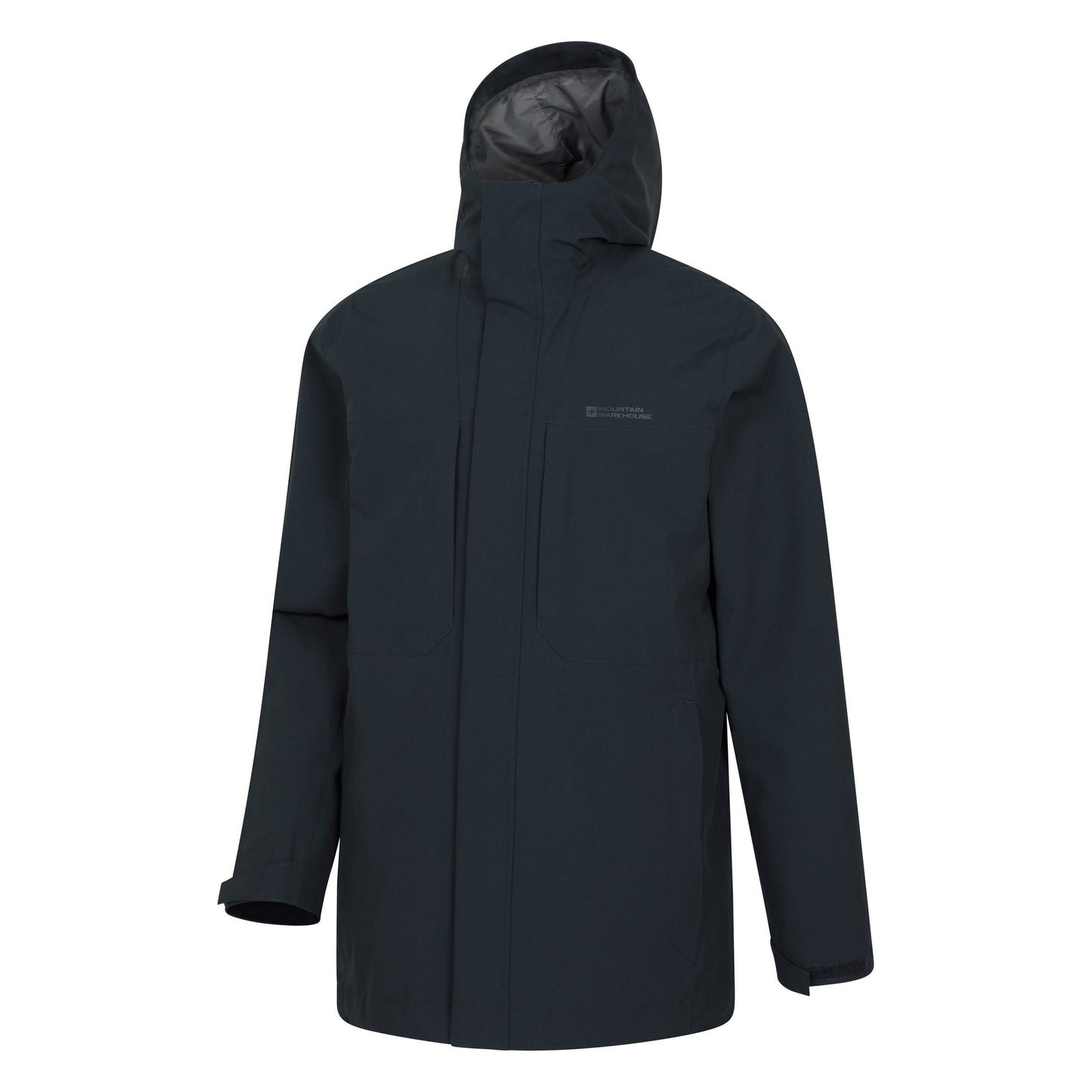 Navy - Side - Mountain Warehouse Mens Ridge Waterproof Jacket
