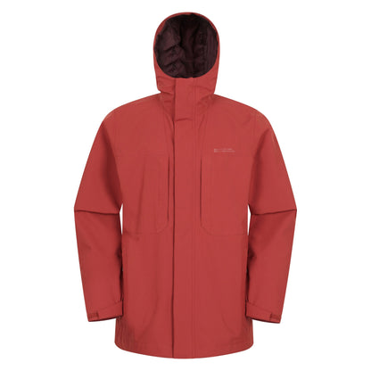 Rust - Front - Mountain Warehouse Mens Ridge Waterproof Jacket