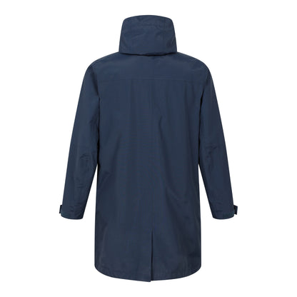 Navy - Back - Mountain Warehouse Mens Scope Long Length Waterproof Jacket