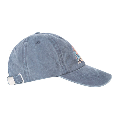 Navy - Side - Animal Laura Embroidered Baseball Cap