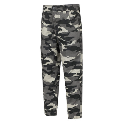 Black - Side - Mountain Warehouse Boys Camo Cargo Trousers