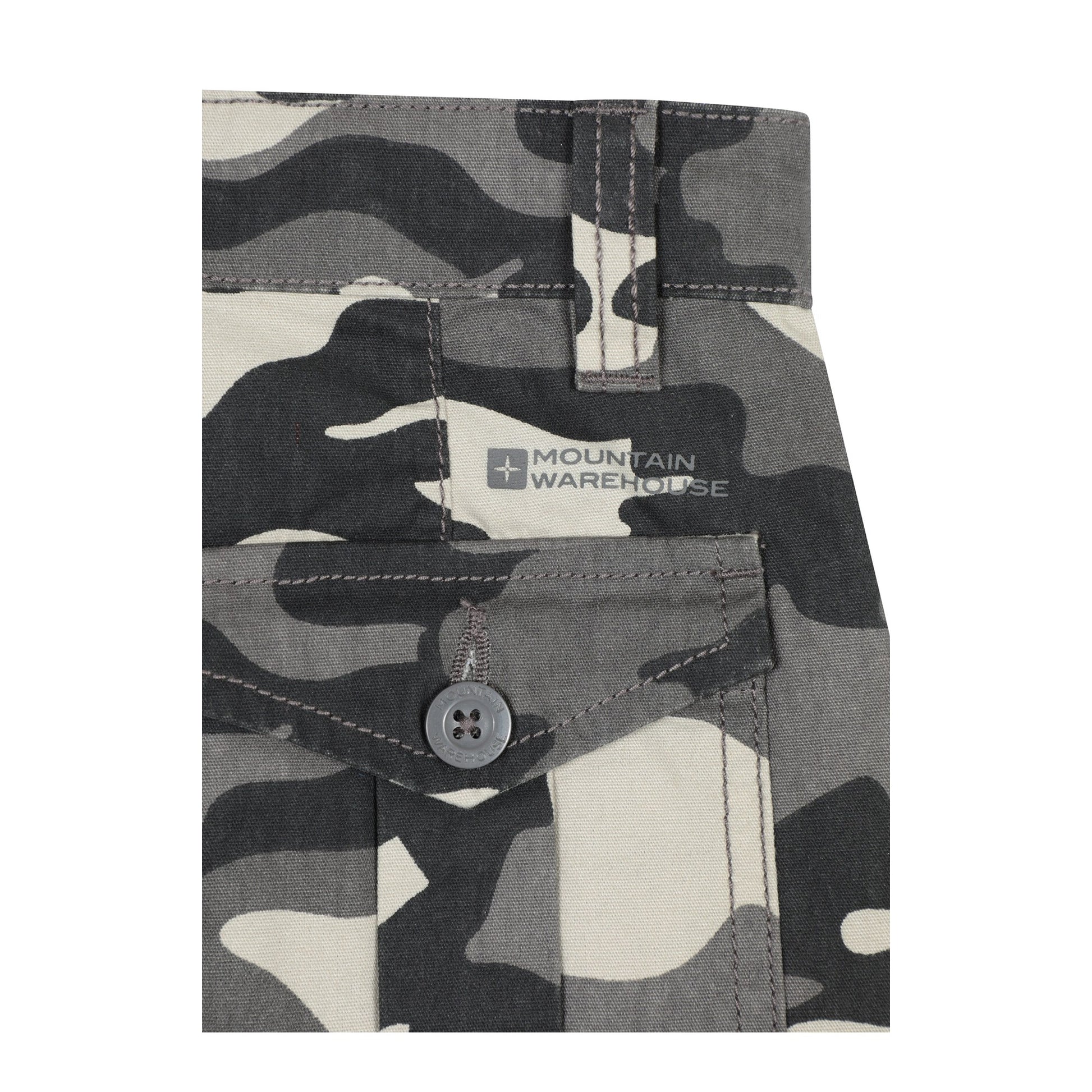 Black - Lifestyle - Mountain Warehouse Boys Camo Cargo Trousers