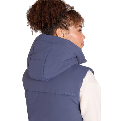 Blue - Side - Animal Womens-Ladies Oslo Padded Gilet