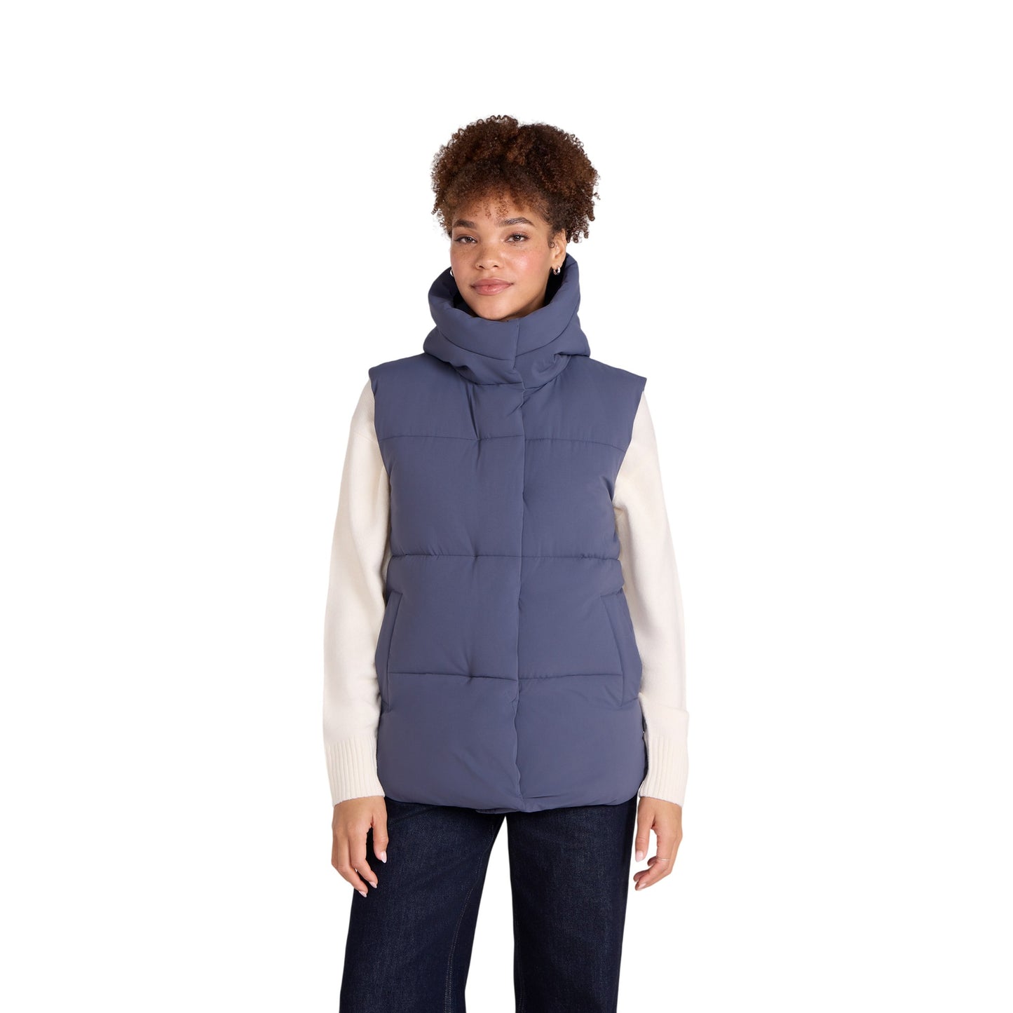 Blue - Front - Animal Womens-Ladies Oslo Padded Gilet