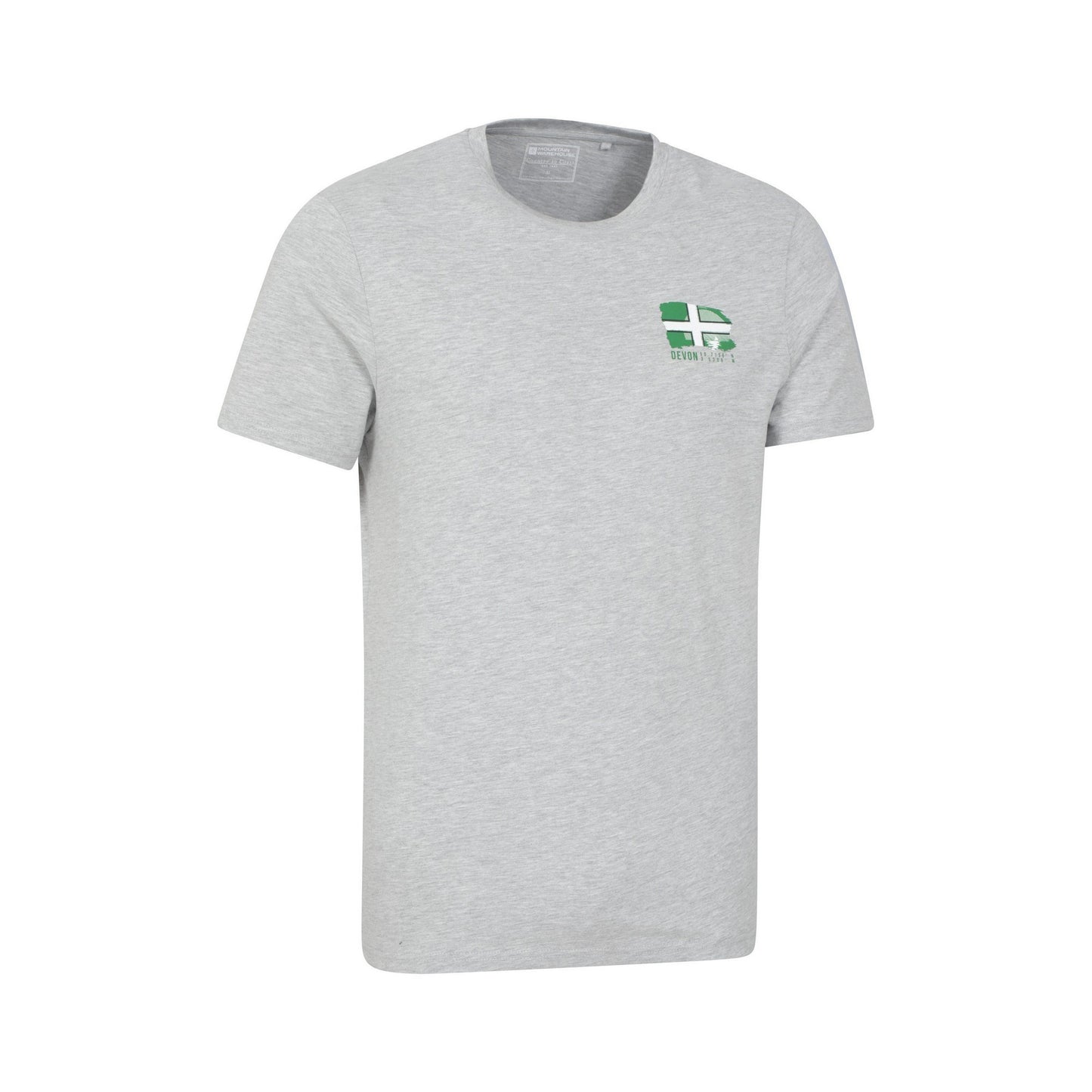Grey - Side - Animal Mens Devon Relaxed Fit Short-Sleeved T-Shirt