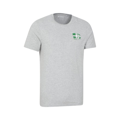 Grey - Side - Animal Mens Devon Relaxed Fit Short-Sleeved T-Shirt