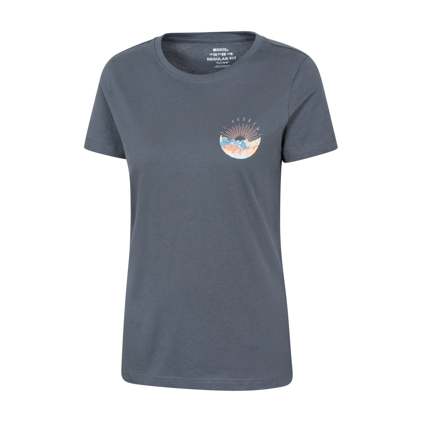 Dark Blue - Side - Mountain Warehouse Womens-Ladies St Andrews T-Shirt