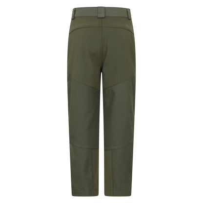 Khaki Green - Back - Mountain Warehouse Childrens-Kids Jungle Trekking Trousers