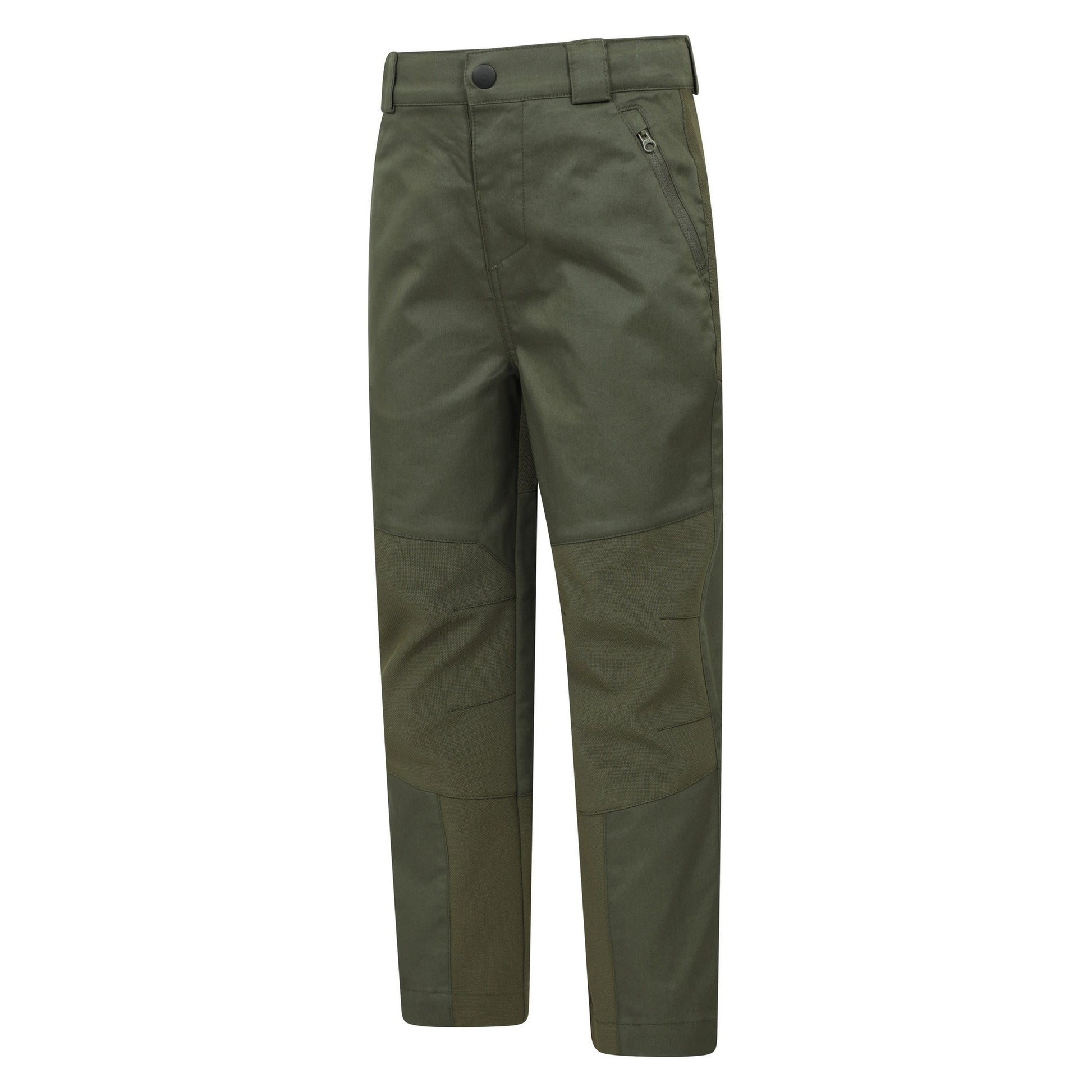 Khaki Green - Side - Mountain Warehouse Childrens-Kids Jungle Trekking Trousers