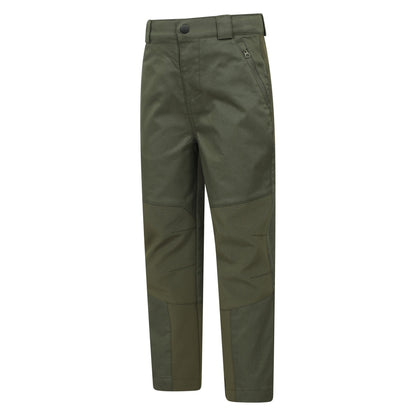 Khaki Green - Side - Mountain Warehouse Childrens-Kids Jungle Trekking Trousers