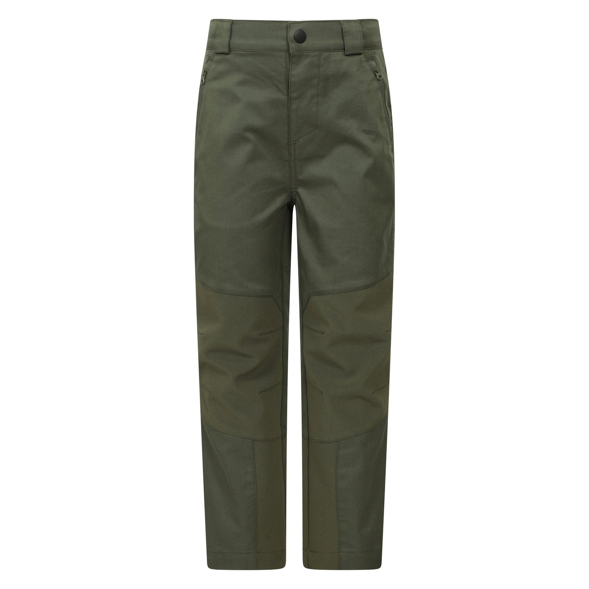 Khaki Green - Front - Mountain Warehouse Childrens-Kids Jungle Trekking Trousers