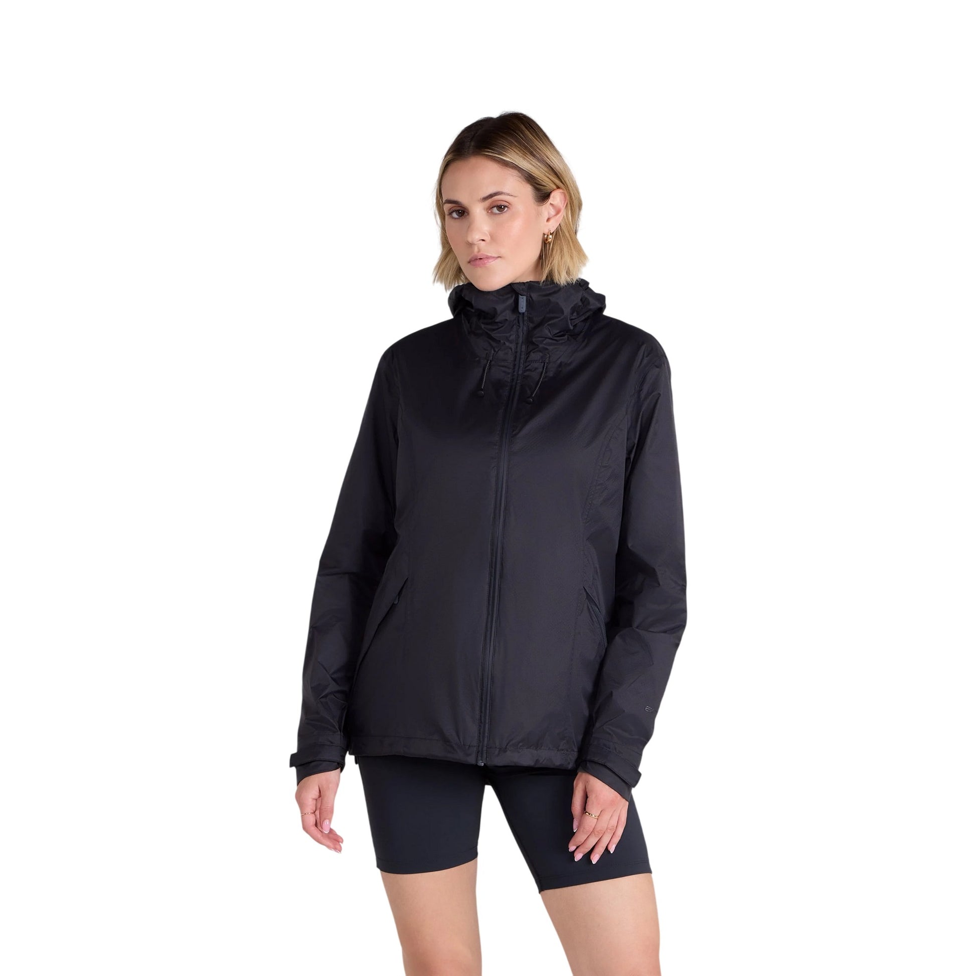 Black - Front - Animal Womens-Ladies Swerve Lightweight Waterproof Jacket