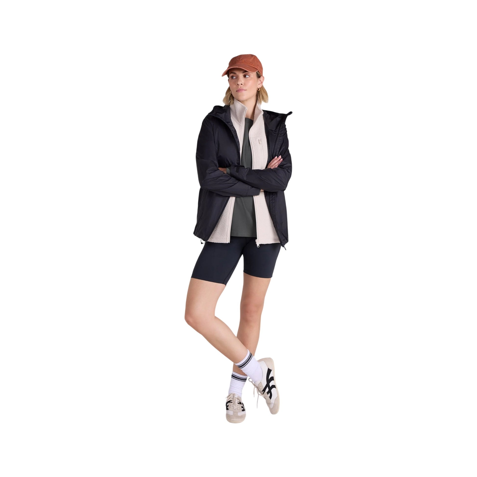 Black - Side - Animal Womens-Ladies Swerve Lightweight Waterproof Jacket