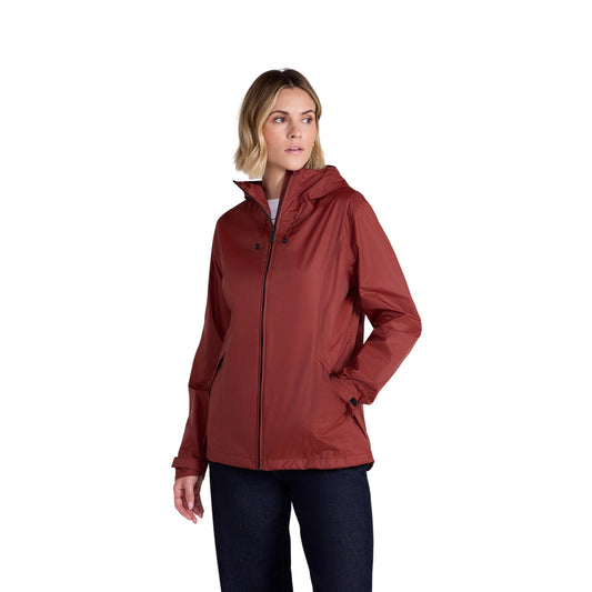 Rust - Front - Animal Womens-Ladies Swerve Lightweight Waterproof Jacket