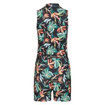 Green - Back - Mountain Warehouse Shorty Tropical Swimming Wetsuit