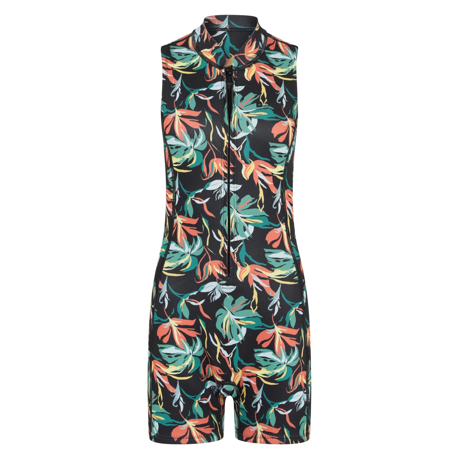 Green - Front - Mountain Warehouse Shorty Tropical Swimming Wetsuit