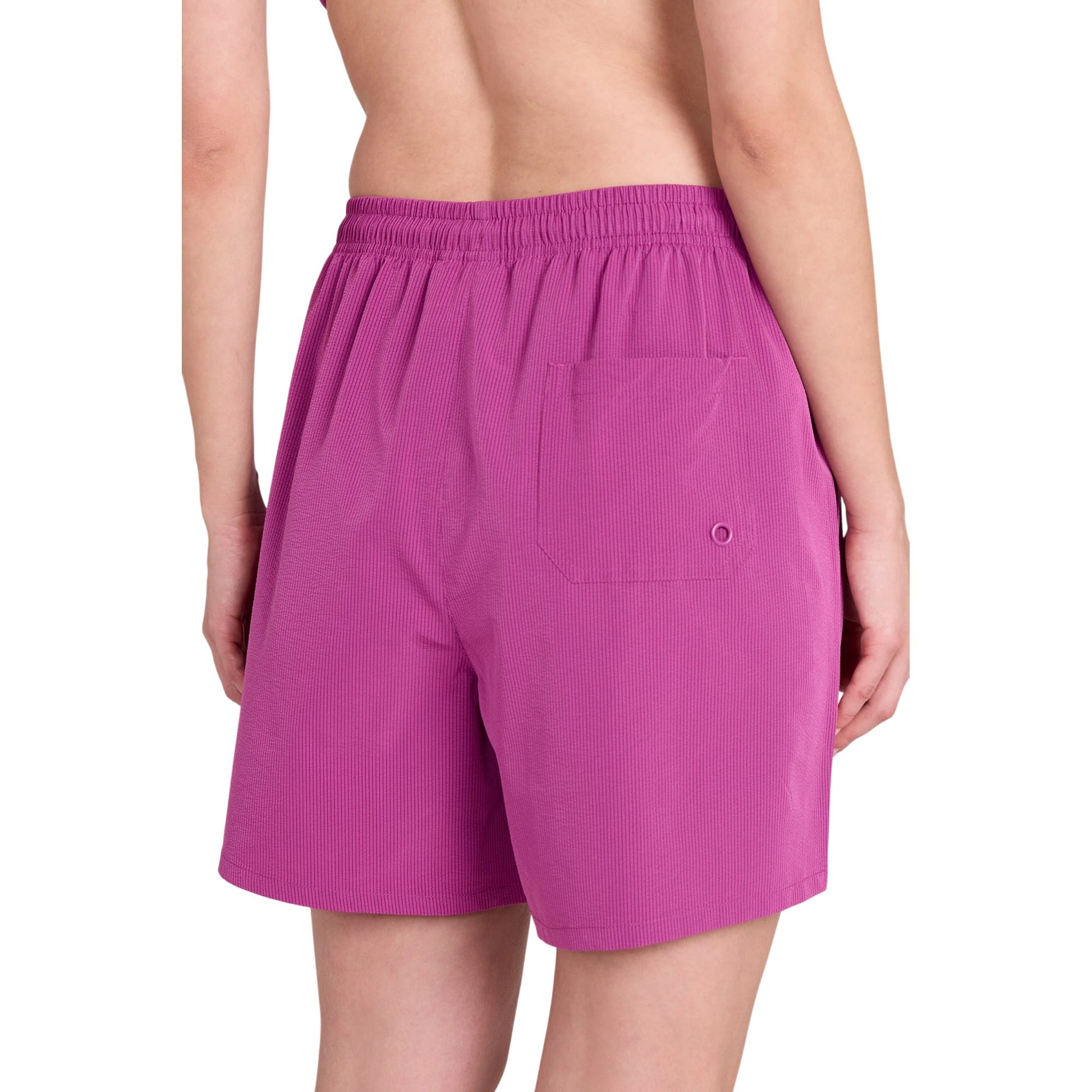 Purple - Back - Animal Womens-Ladies Reeva Hybrid Swim Shorts