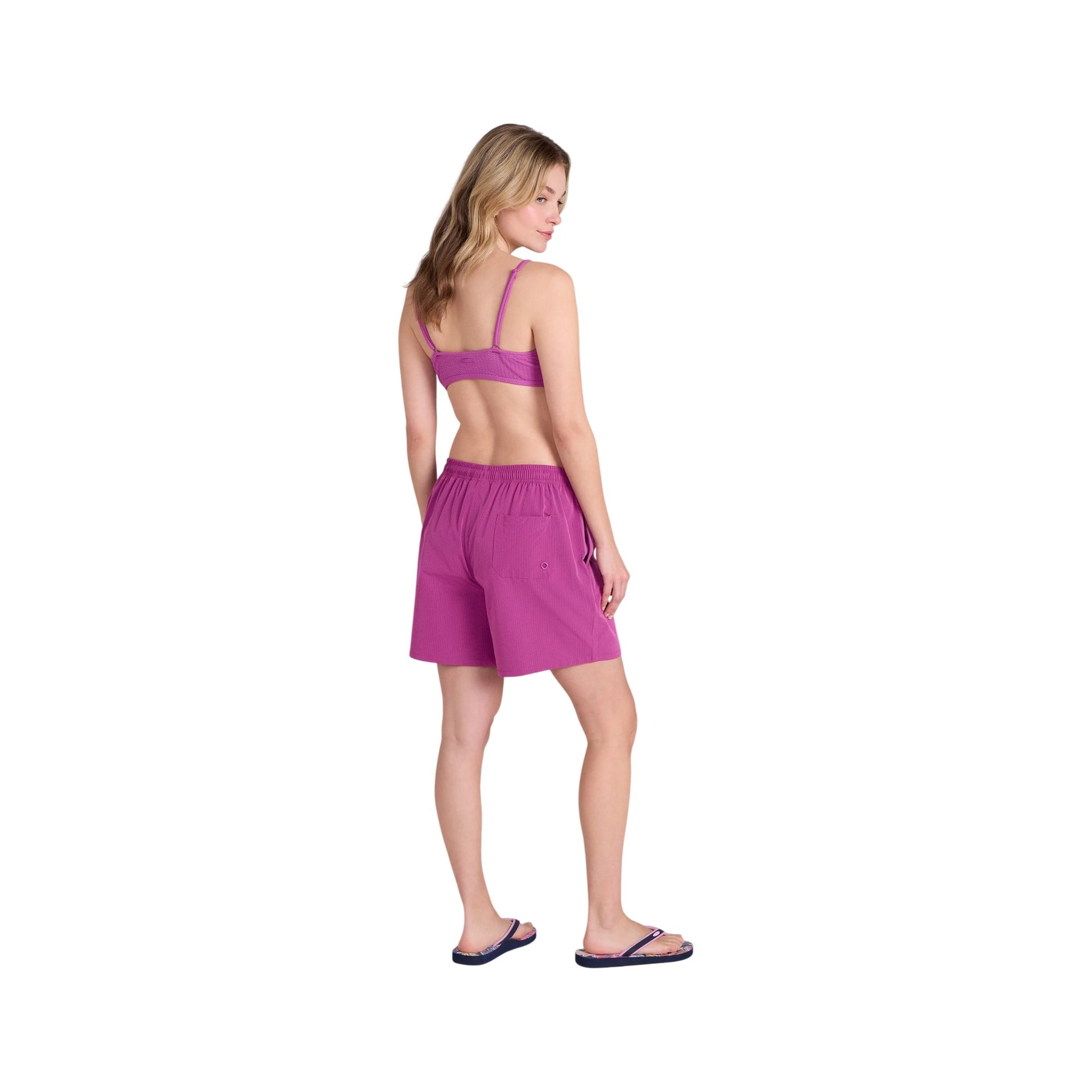 Purple - Lifestyle - Animal Womens-Ladies Reeva Hybrid Swim Shorts