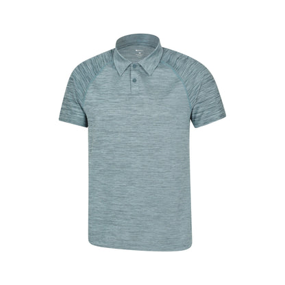 Blue - Side - Mountain Warehouse Mens Nova Polo Shirt