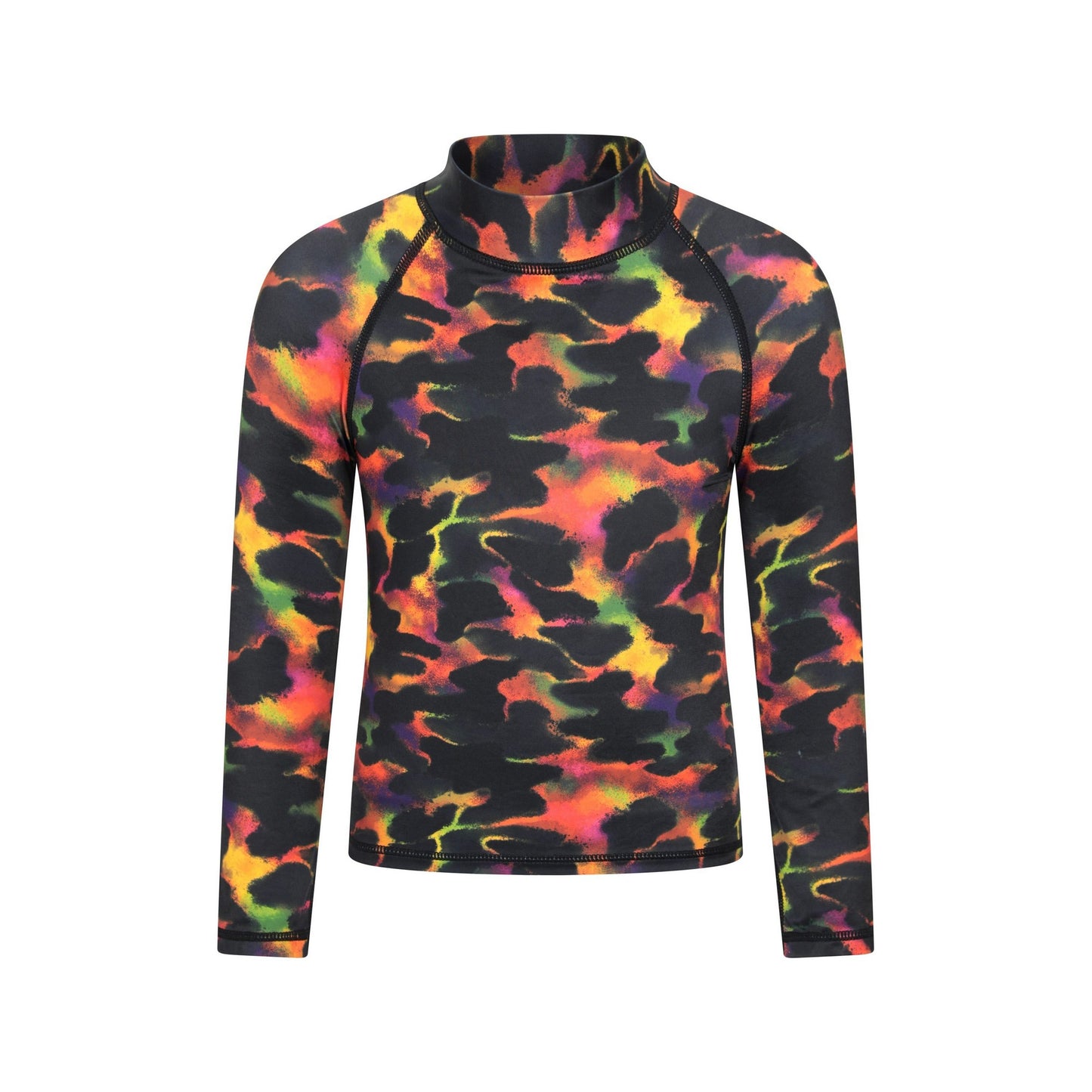 Dark Red - Lifestyle - Mountain Warehouse Childrens-Kids Abstract Long-Sleeved Rash Top