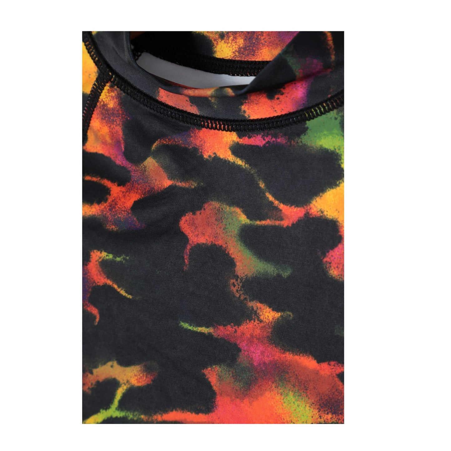Dark Red - Close up - Mountain Warehouse Childrens-Kids Abstract Long-Sleeved Rash Top