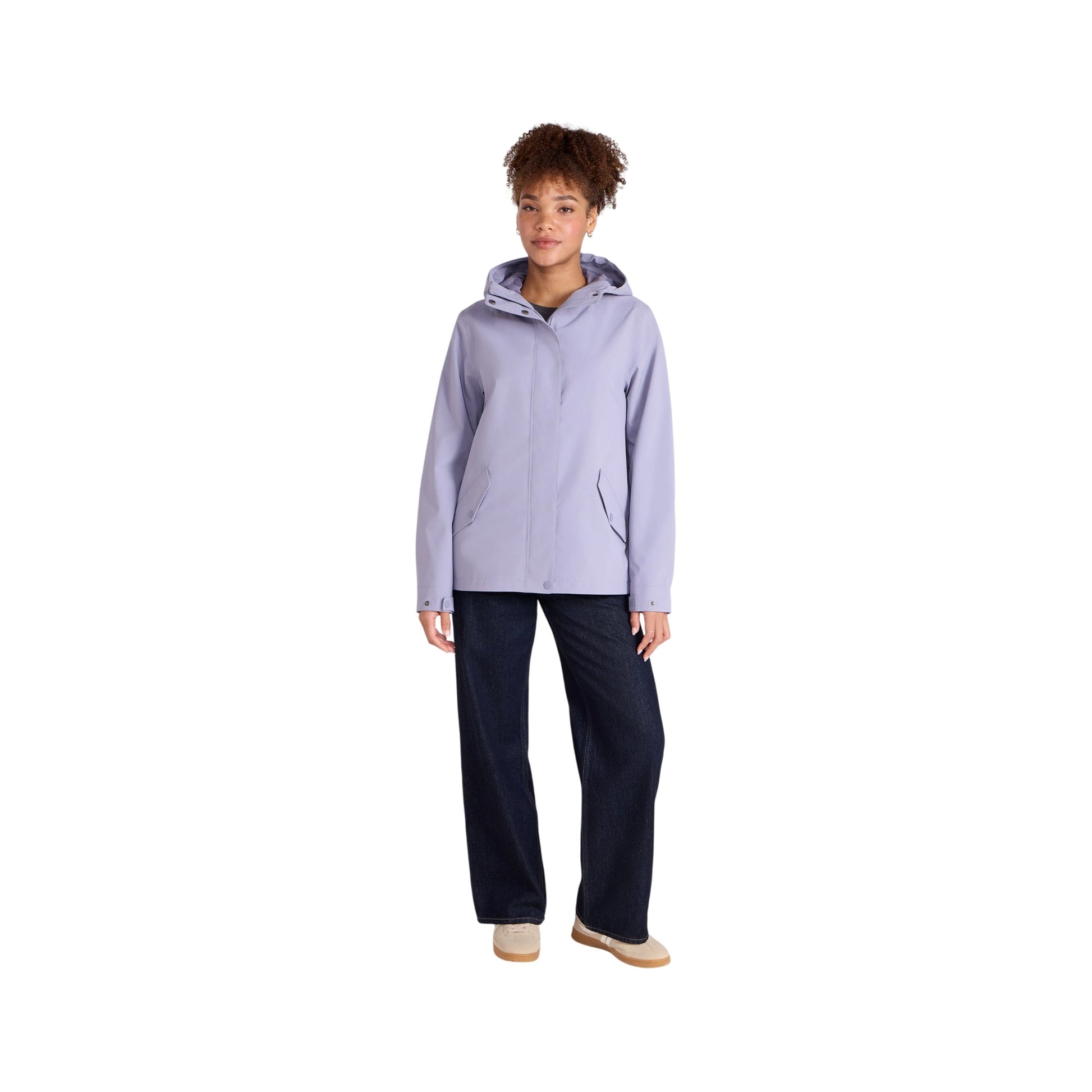 Lilac - Side - Animal Womens-Ladies Hyde Waterproof Jacket