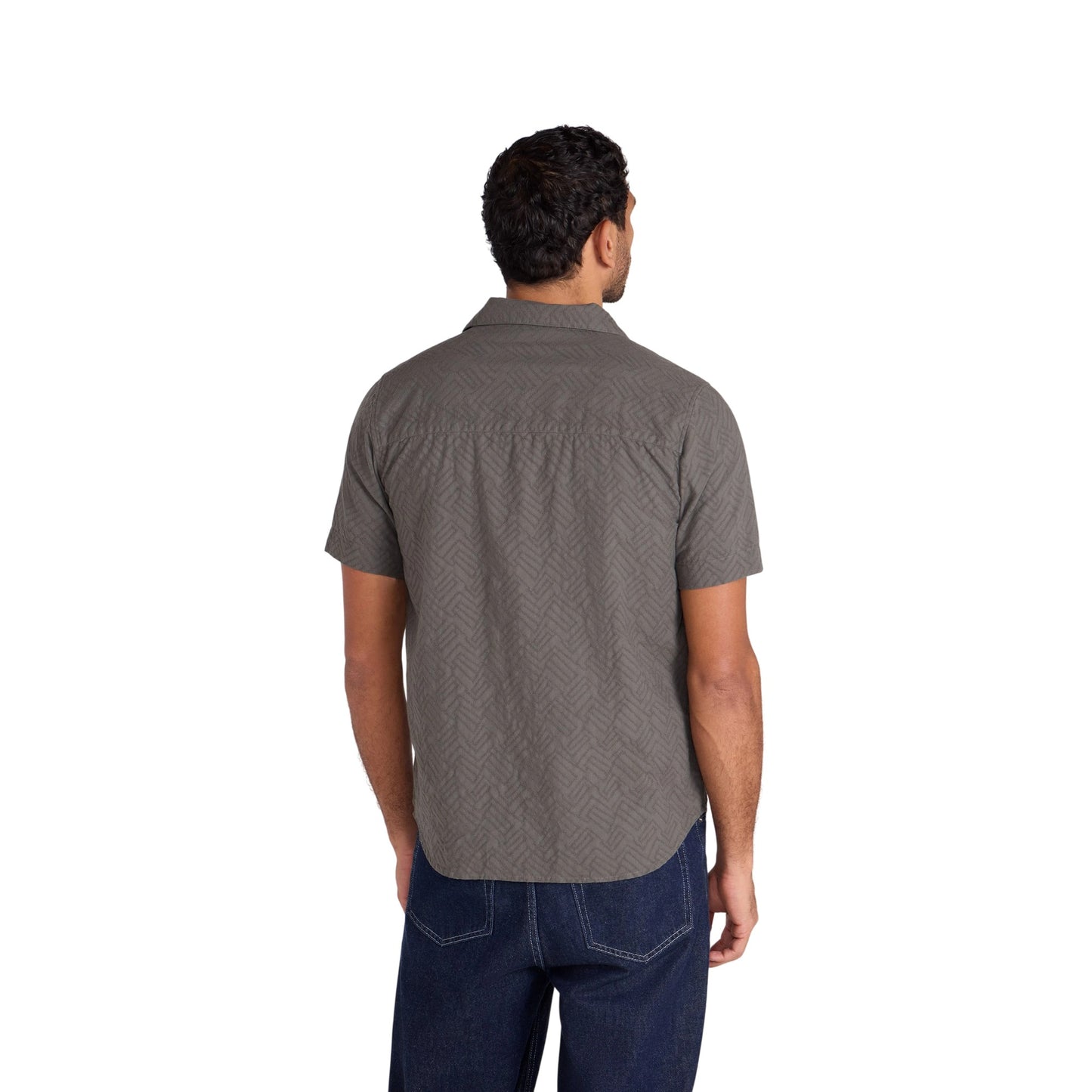 Green - Back - Mountain Warehouse Mens Fiji Textured Shirt