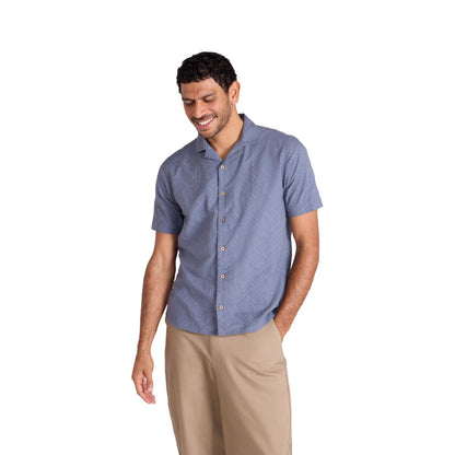 Blue - Front - Mountain Warehouse Mens Fiji Textured Shirt