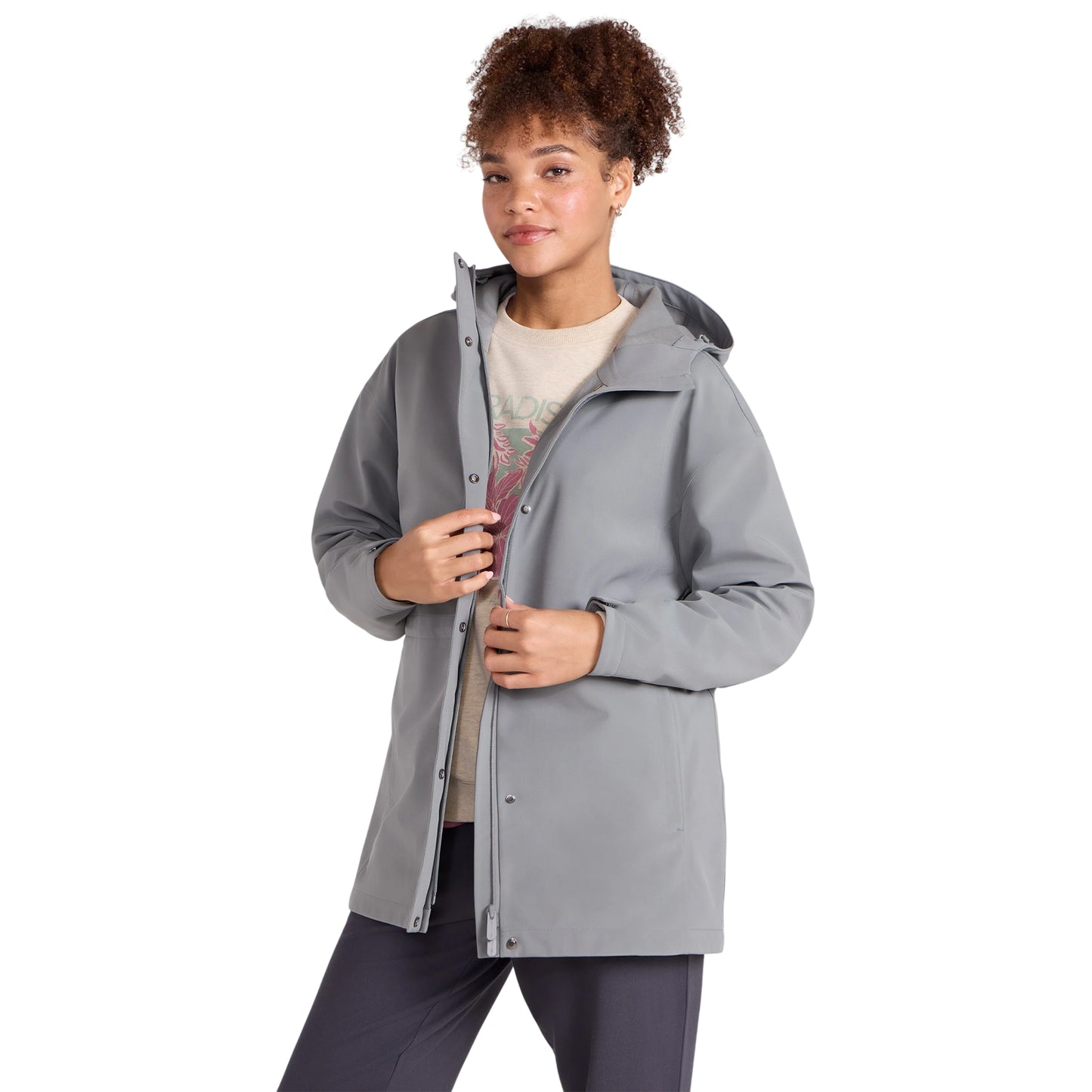 Pale Green - Side - Animal Womens-Ladies Otterly Soft Shell Jacket