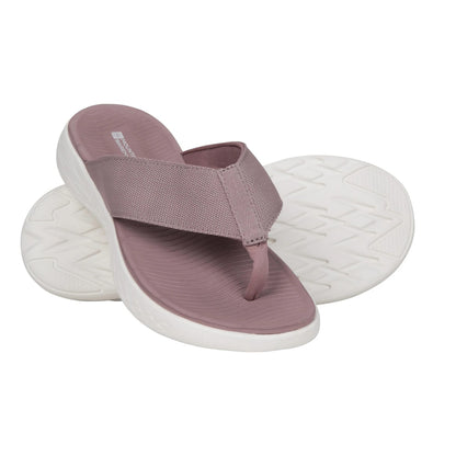 Dark Pink - Close up - Mountain Warehouse Womens-Ladies Rest Comfort Flip Flops