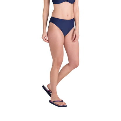 Dark Blue - Front - Animal Womens-Ladies Docks Plain Bikini Bottoms