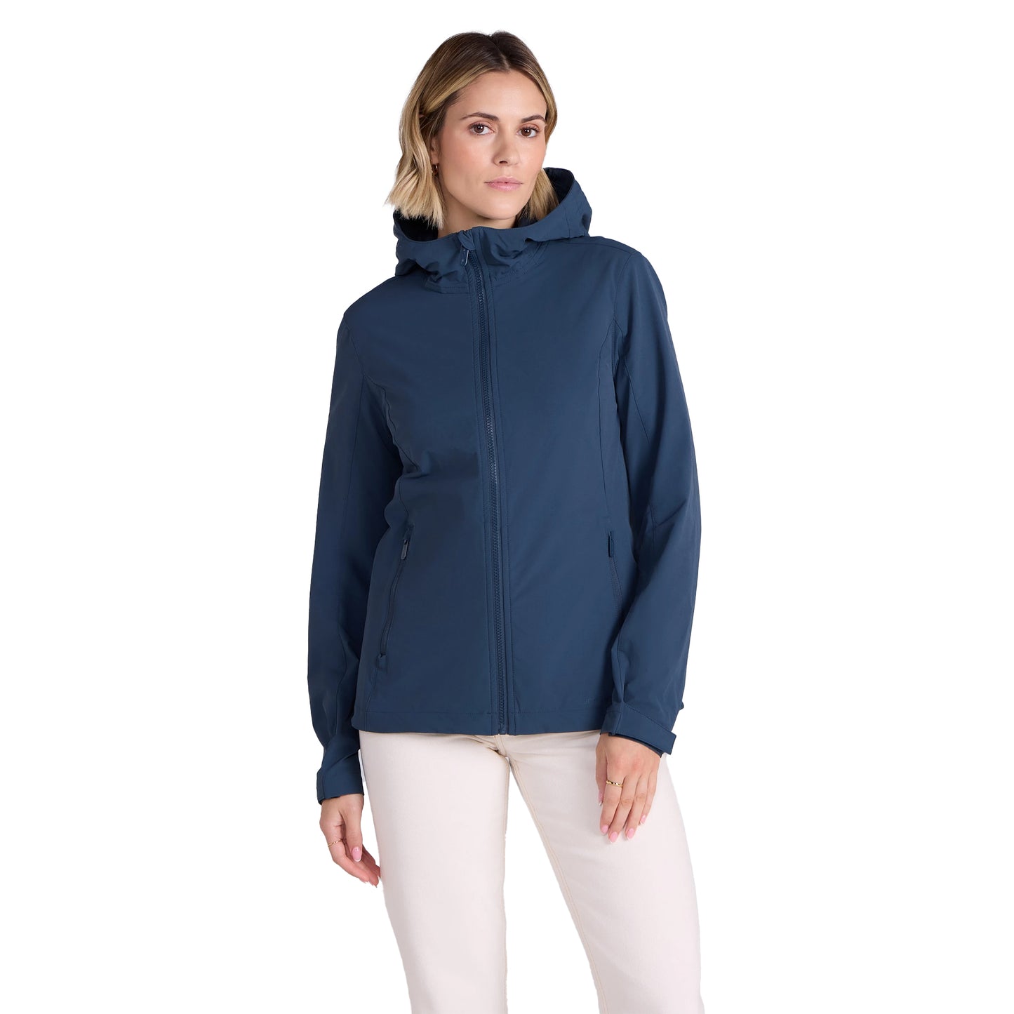 Navy - Front - Animal Womens-Ladies Torino Packable Jacket