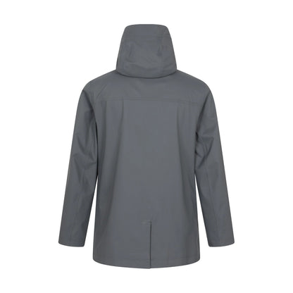 Grey - Back - Mountain Warehouse Mens Harbour Waterproof Jacket