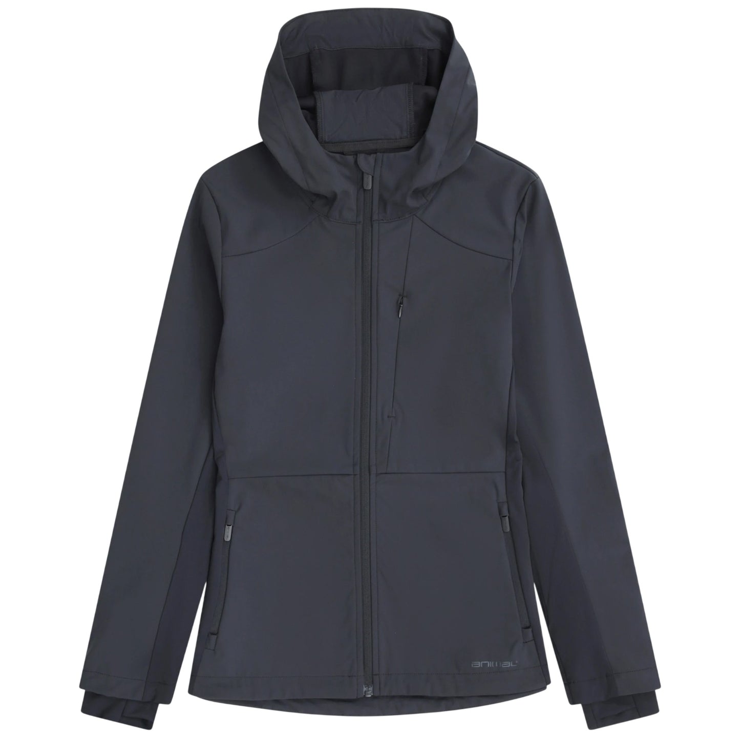 Black - Front - Animal Womens-Ladies Solstice Active Soft Shell Jacket