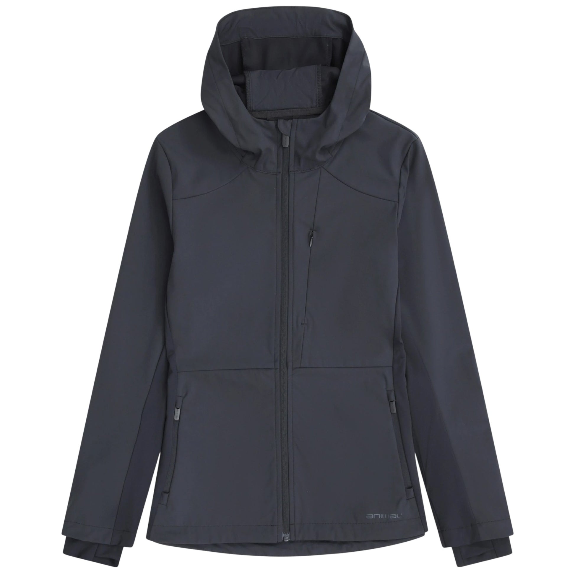 Black - Front - Animal Womens-Ladies Solstice Active Soft Shell Jacket