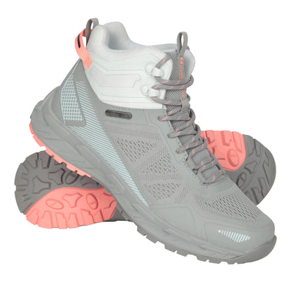Pale Green - Pack Shot - Mountain Warehouse Womens-Ladies Crusade Lightweight Waterproof Boots