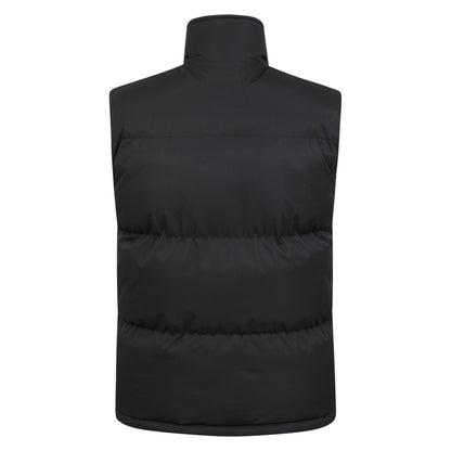 Black - Back - Mountain Warehouse Mens Rock Padded Gilet