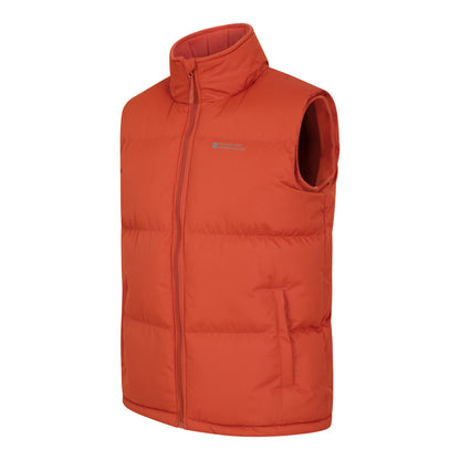 Burnt Orange - Lifestyle - Mountain Warehouse Mens Rock Padded Gilet