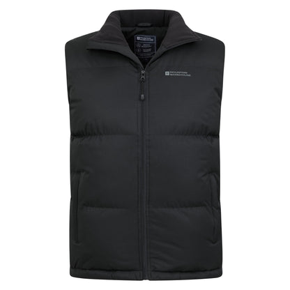 Black - Pack Shot - Mountain Warehouse Mens Rock Padded Gilet
